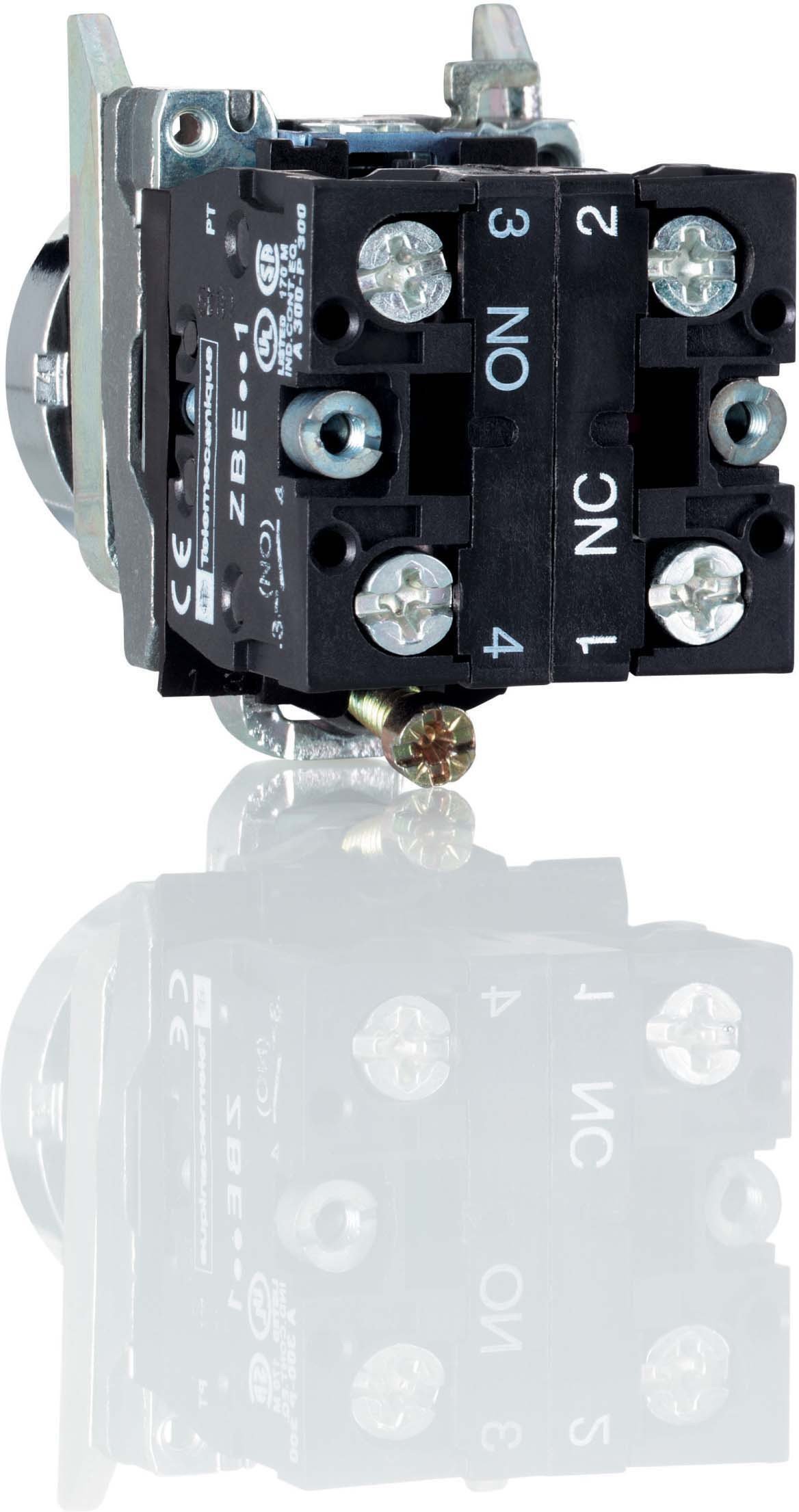 Schneider Electric ZBE503 Contact Block 2NO, Double Contact Block'S For Head Ø22 2No Screw Clamp Terminal