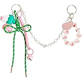 QTKJ Cute Keychain, Bag Charm, Hand-Woven Nylon Rope Key Chain, Electric Hand Torch Aesthetic Keychain, Bag Accessories Charms for Handbag Backpack