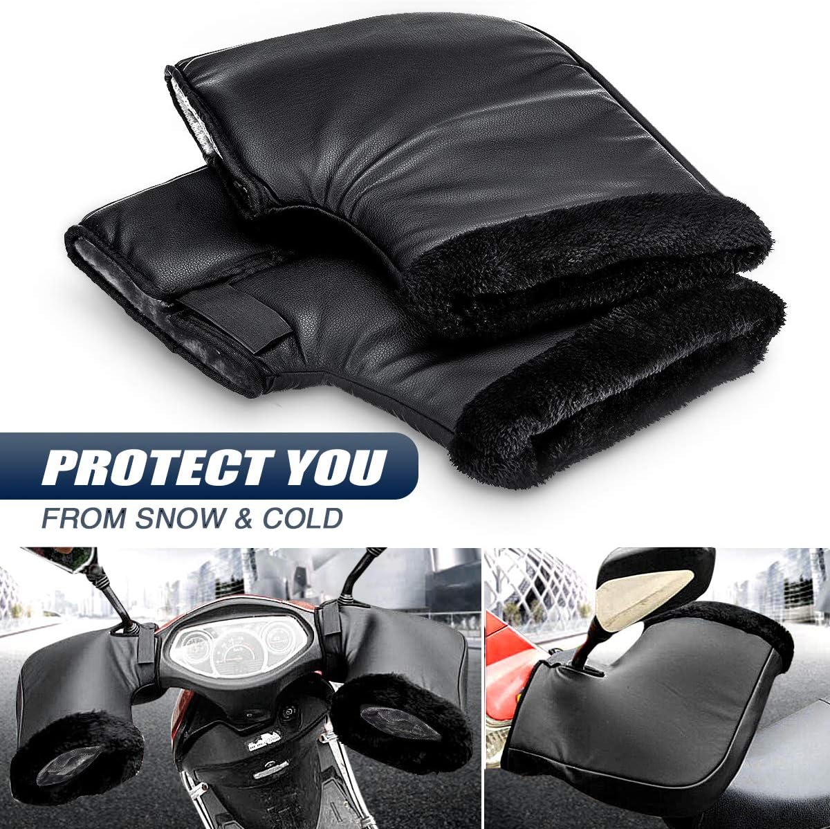 motorcycle cold weather handlebar covers