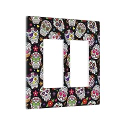 Dead Sugar Skull Double Rocker Wall Plate