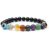 Shop My Arts Crystal Bracelet for Women, Men, Teens Gift - Crystals and Healing Stones Mens Bracelet - 8mm Round Beaded Bracelets - Stretchy Bracelets for Chakra Protection & Meditation