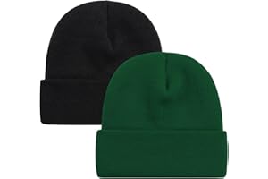 Ruqizhi Beanie Hats for Men Women Slouchy Beanie Hats Winter Knit Cuffed Beanie Soft Hat