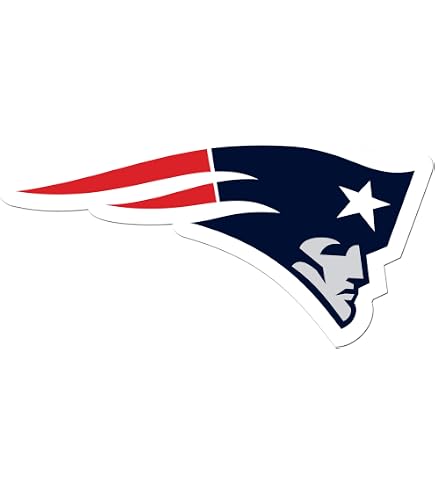 New England Patriots 8x8 Inch White Logo Decal - Officially Licensed NFL Car & Window Sticker - View #5