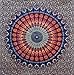 Queen Hippie Bohemian Psychedelic Peacock Mandala Wall Hanging Floral Tapestry Psychedelic Cotton Intricate Floral Designs Indian Traditional Bedspread Magical Thinking Large Tapestry