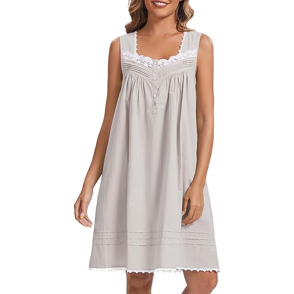 100 cotton night dress for women Women's Isla Organic Cotton Night Dress