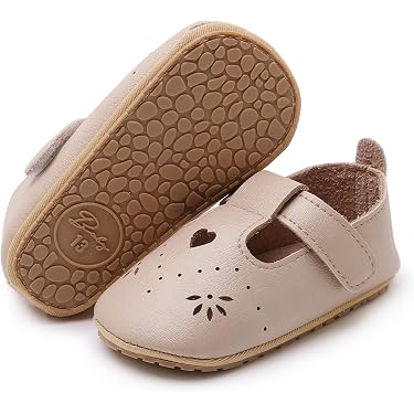 Zapatos Planos Mary Jane Para Niña | Piel Serraje Brillante Con Corazón De Leopardo | Diseño Barefoot, Puntera Amplia