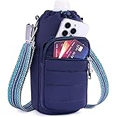 Lexiyat Water Bottle Bag 40 oz Crossbody Holder for Walking Hiking Insulated Carrier Purse with Adjustable Strap