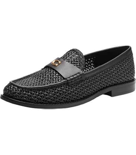 Amazon.com | COACH Cora Loafer Oak/Maple Jacquard 7 B (M