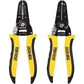 DOWELL Wire Stripper, 10-22AWG+22-30AWG Wire Cutter,Stripping Tool, 2-Pack | 2-piece set, precision stripping, induction-hardened cutter, TPR handle, spring-loaded