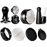troletoi 7 PCS Espresso Accessories Kit: 53.3mm Espresso Tamper, Coffee Distributor, Puck Screen, Dosing Funnel and WDT Tool, Espresso Tools Set Fits Breville 54mm Espresso Machines and Portafilters