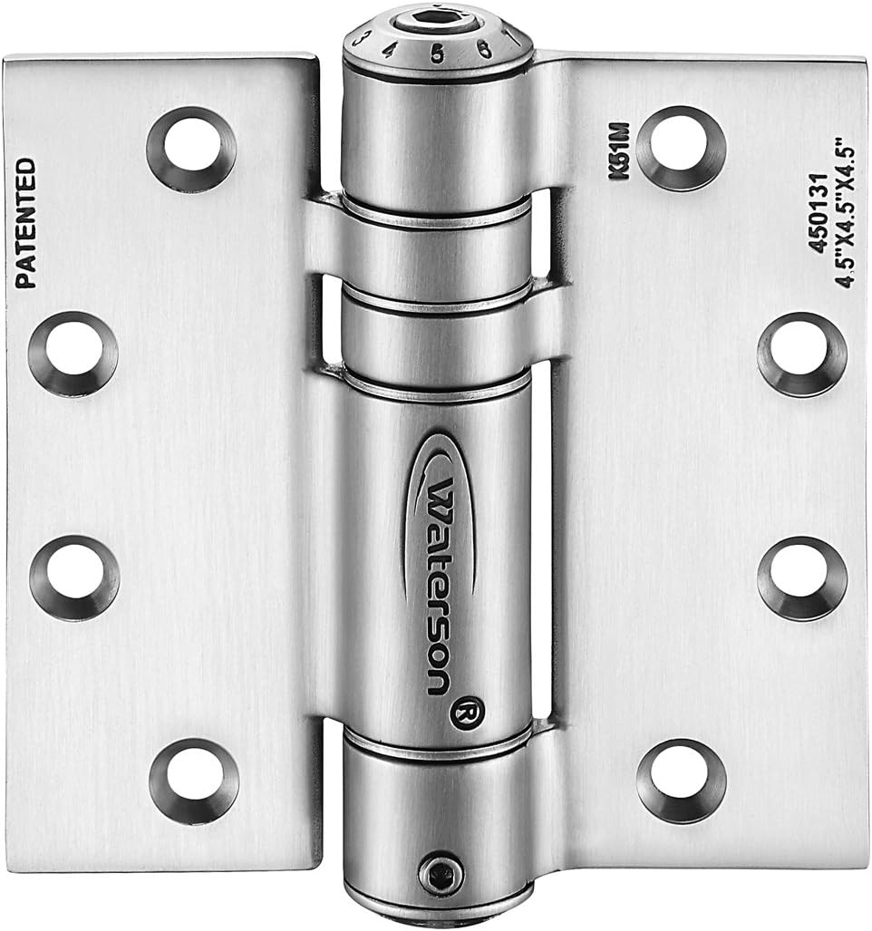 Waterson 3 PCS Door Closer Hinge Full Mortise 4.5" 304SST Satin Brushed