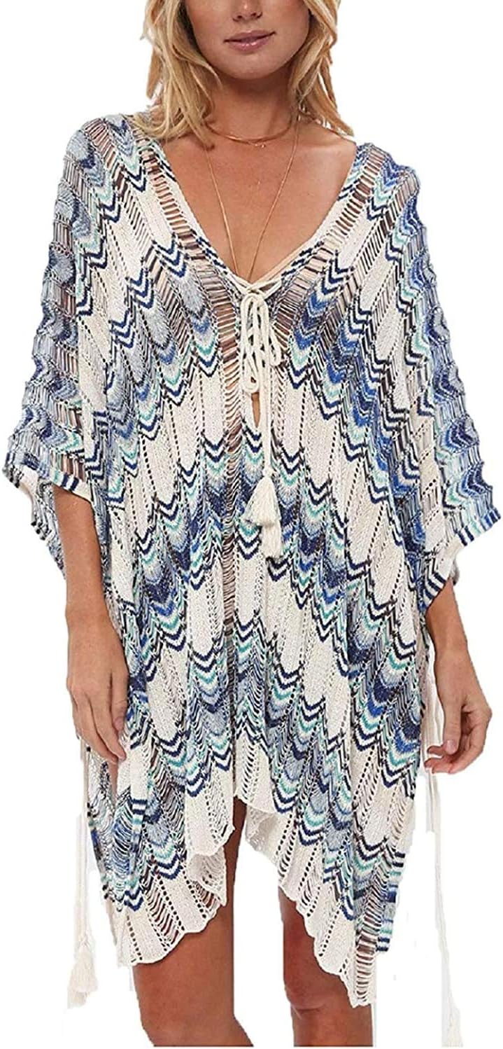 detimi Women's Summer Swimsuit Cover up Bikini Beach Bathing Suit Swimwear