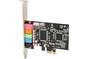 PCI E 5.1 Channel Sound Card, PCIE Desktop Computer Sound Card, 6 Channel PCI Express Bus Slot 48KHz Internal Sound Cards, fo