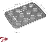 Tala 12 Cup Muffin Tin Non-Stick Carbon Steel Baking Tray 34.4 x 26.0 cm view 3