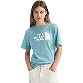 The North FACE Womens Evolution Sketch Logo Half Dome Short-Sleeve Tee | Regular Fit Cotton Shirt with Logo Graphic