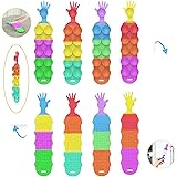 4PCS Squid Pop Fidget Suction Cup Toy, Squishy Silicone Stress Reliever Sensory Squeeze Colorful Office Toys, Stress Anxiety 