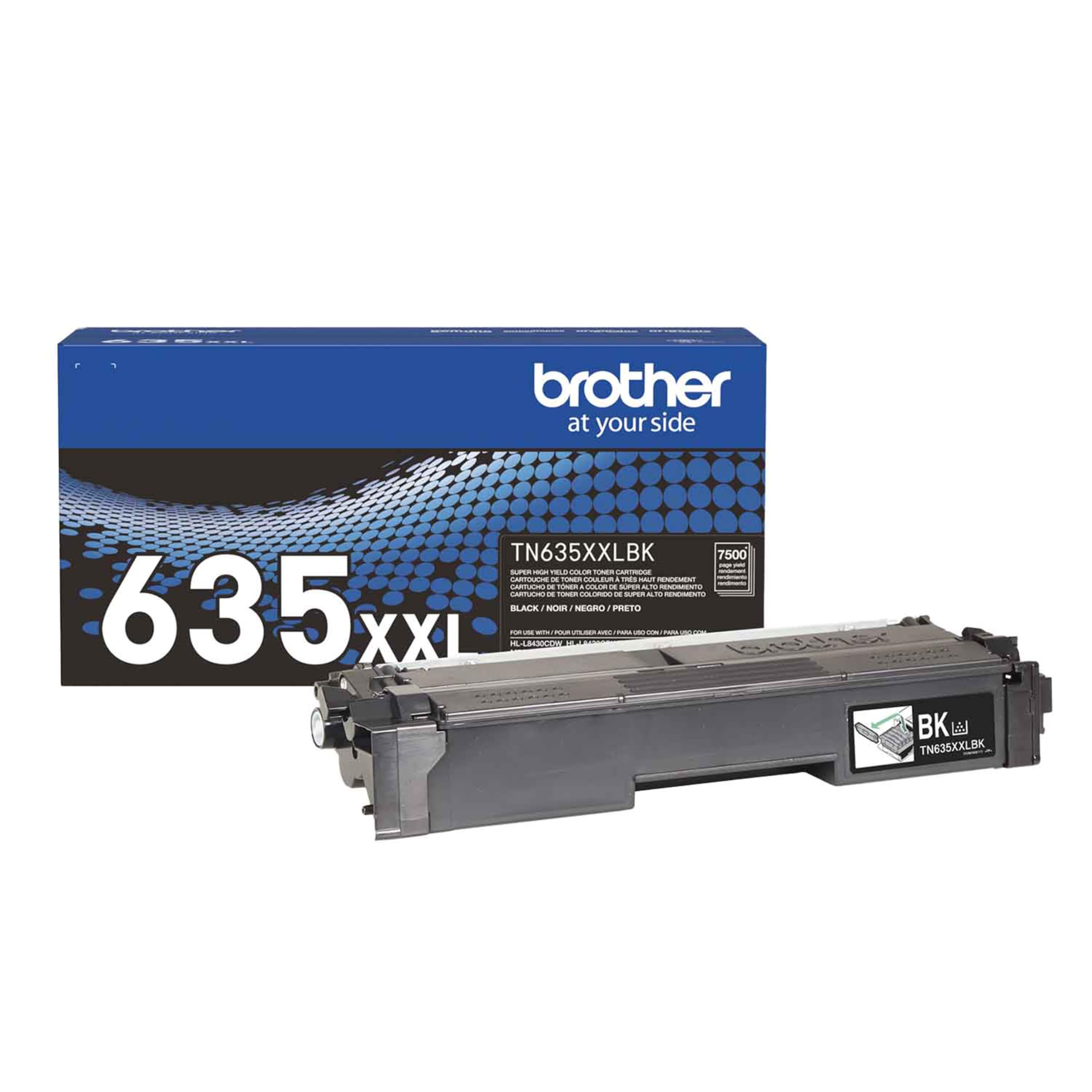 Brother Genuine TN635XXLBK Super High Yield Black Toner Cartridge, 1 Pack