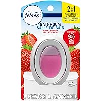 Febreze Bathroom Air Freshener, Odor-Fighting, Plug In Alternative, Air Fresheners for Home and Bathroom and Kitchen, Closet 