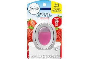 Febreze Bathroom Air Freshener, Odor-Fighting, Plug In Alternative, Air Fresheners for Home and Bathroom and Kitchen, Closet 