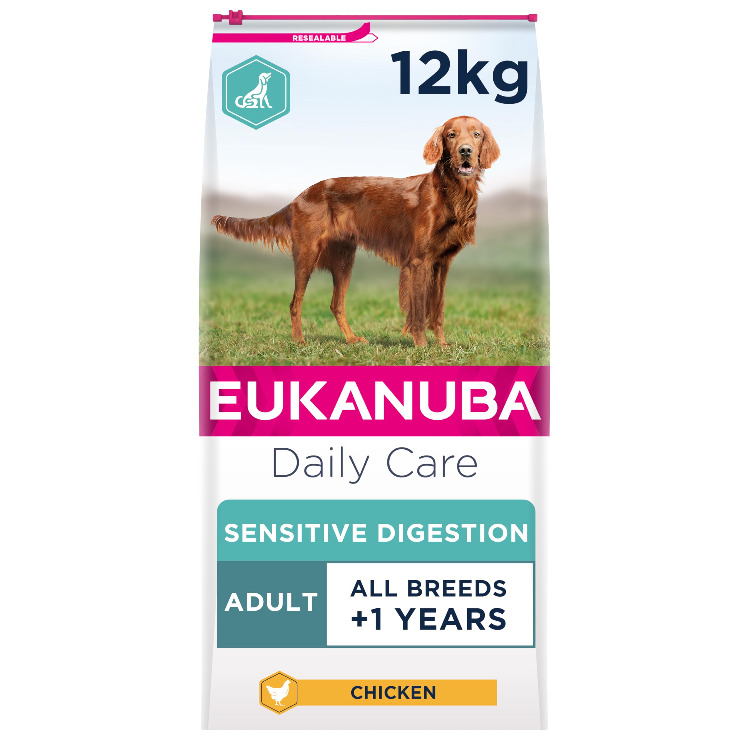 Eukanuba Daily Care Adult Dry Dog Food Sensitive Digestion, 12.5 kg