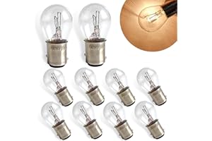 Zikefest 10PCS 1157 Bulb, Tail High and Low Brake Light Bulb, P21/5W S25 2057 2357 7528 BAY15D Light Bulb, Turn Signal Light 
