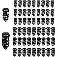 60pcs Tire Repair Nails, Rubber Screw Tire Plugs Self-Service Vacuum Nail Kit Tires Quick Puncture Repair Tools for Auto Moto