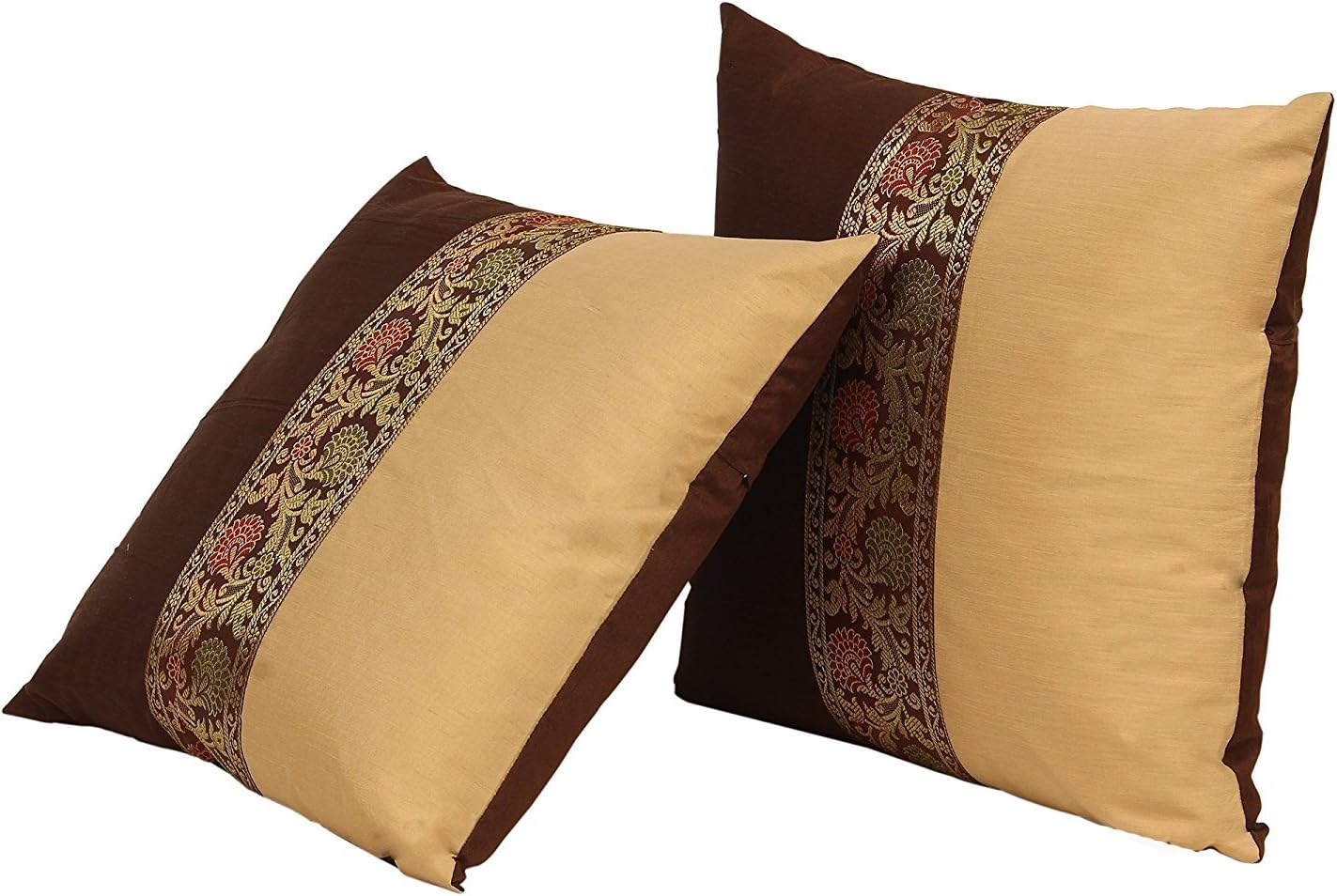 THE ART BOX Home Decorative Indian Cushion Covers Set of 2 Throw Pillow