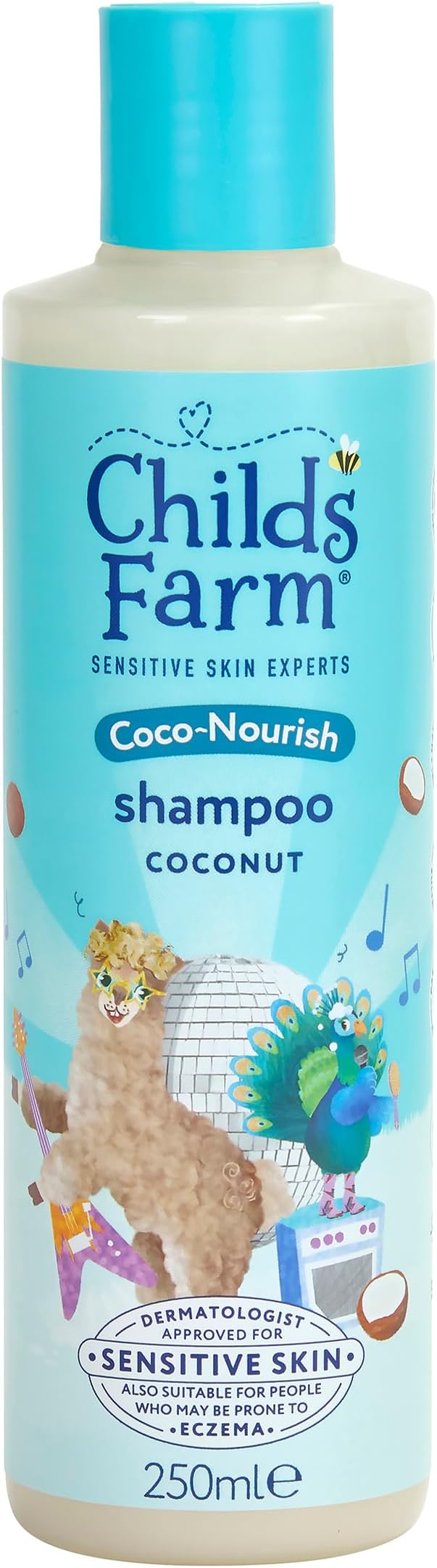 Childs Farm Coco-Nourish Shampoo 250ml Tear Free for Dry Curly Hair