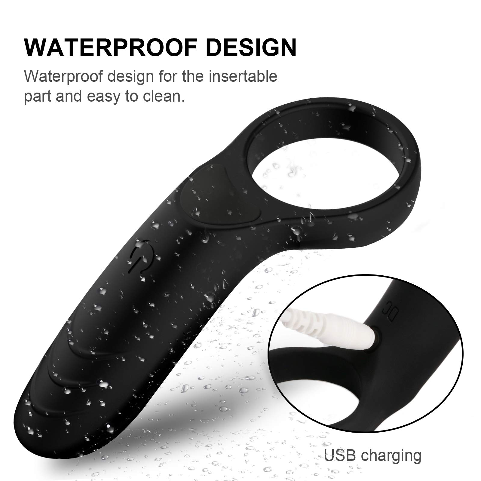 Cock Ring Vibrators for Couple and Male Silicone Vibrating Penis Ring Adult Sex Toys Vagina Clitoris Stimulator Waterproof Rechargeable