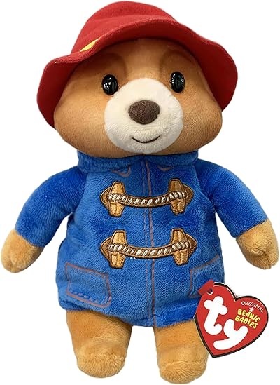 TY Paddington Bear Beanie Boos Medium Plush Toy Collectible Teddy