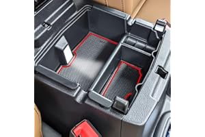 TACOBRO Center Console Organizer Compatible with Jeep Wrangler JL and JLU 2018-2023 2024 Accessories, Gladiator JT Truck 2020 2021 2022 2023 Insert Tray Armrest Storage Box (Not for JK/JKU), Red
