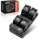 A-Premium Front Left Driver Side Power Window Switch | Compatible with Audi A4 2005-2008, A4 Quattro 2005-2008, RS4 2007-2008, S4 2005-2008