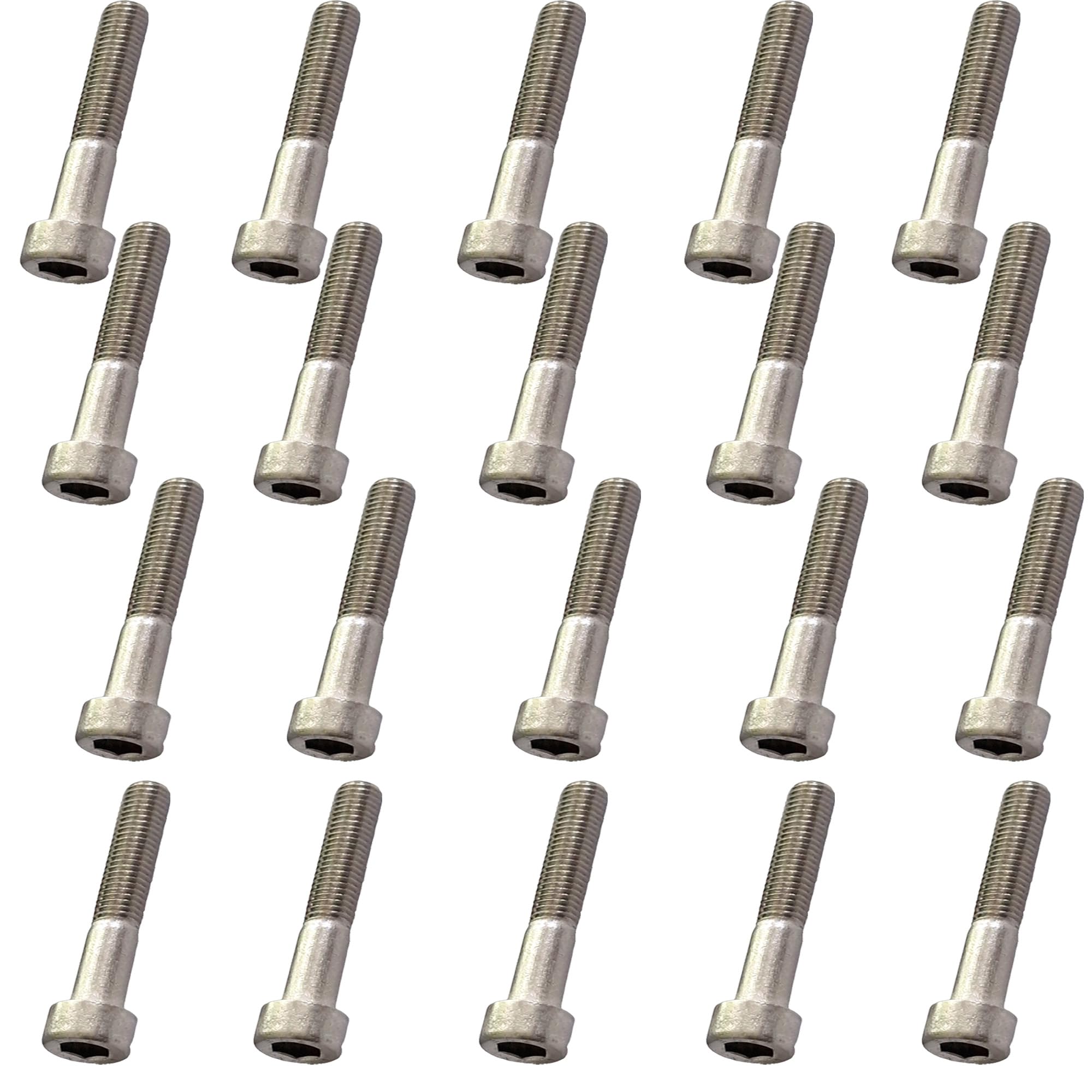 M4 x 50mm Socket Cap Bolts Made of Marine Grade A4 Stainless Steel - Corrosion Resistant Fasteners (Pack of 20)