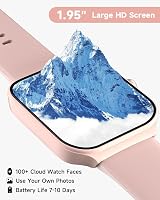 TOOBUR Smart Watch Women Alexa Alexa 1.95" Fitness Tracker Calls IP68 Heart Rate view 4