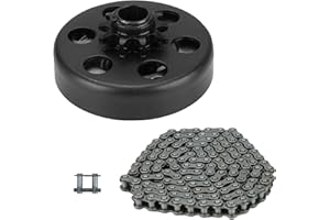 Youxmoto Centrifugal Go Kart Clutch 3/4 Bore 10 Tooth with #420 Chain (96 links), Works 2-6.5hp, 2300±300 RPM, Compatible With#40 41 Chain, for Lifan 196cc, for Honda GX160/GX200, 3/4" Shaft (19.05mm)