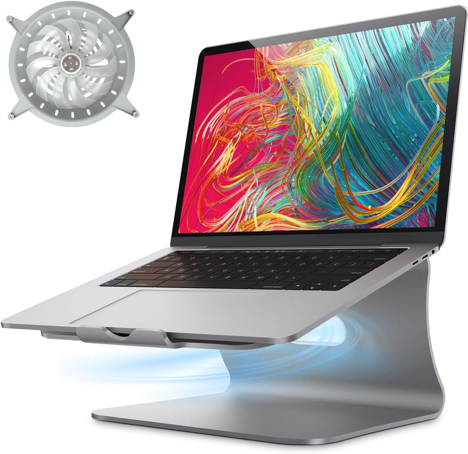 Bestand Laptop Stand with Fan, Aluminum Cooling Computer Stand Holder