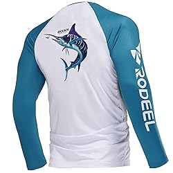 Rodeel Men's Fishing Shirts for Men Long Sleeve