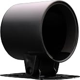 MOTOR METER RACING 52mm 2-1/16" W PRO Black Single Gauge Dashboard Pod | Mounting Cup &amp; Stand, Universal, Car, Truck, Boat, Automobile