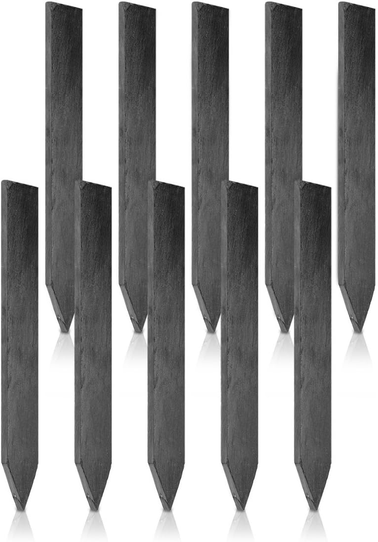 Navaris Garden Markers Set, Set of 10 Natural Slate Plant Labels for Herbs Pots and Garden - Image 5