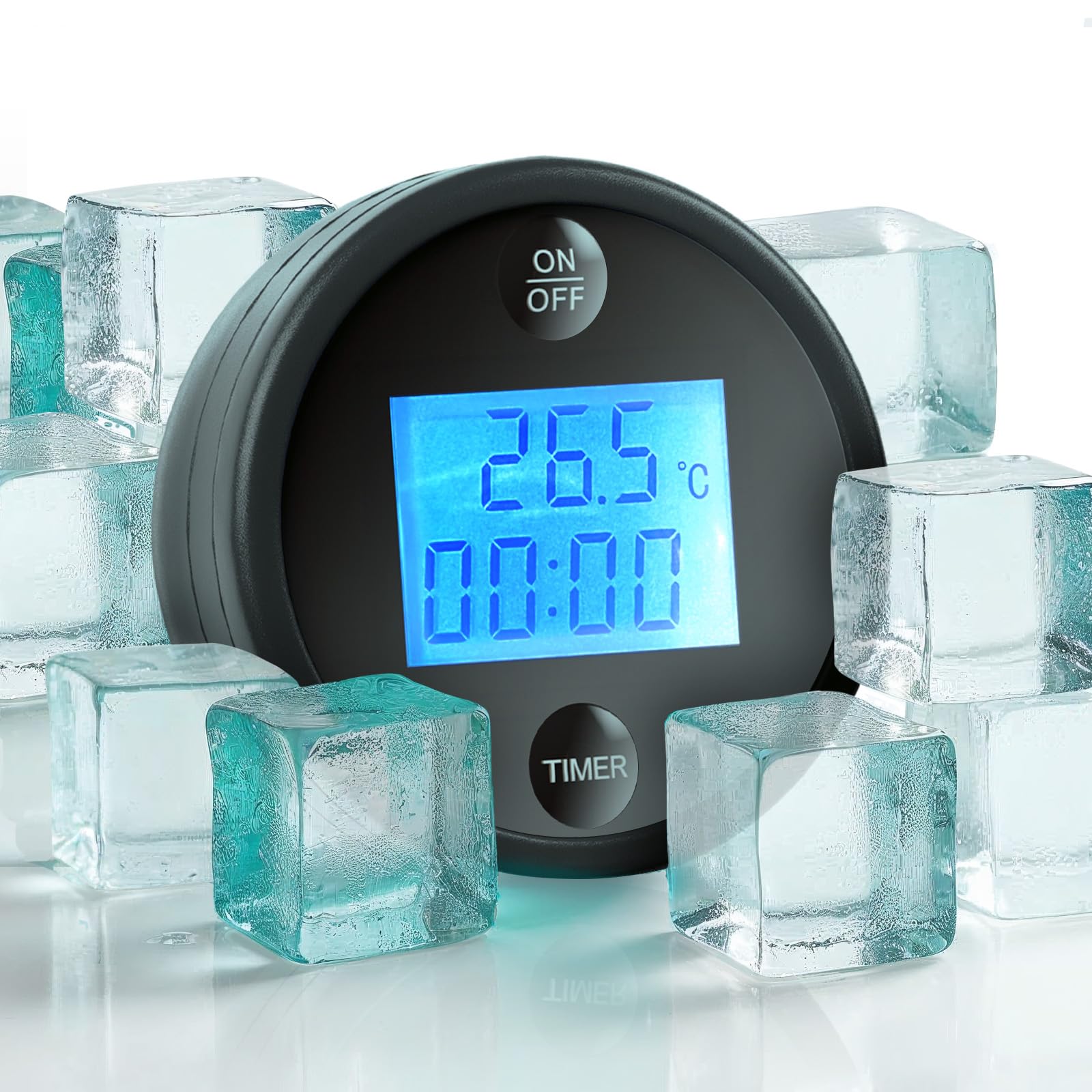 Photo 1 of Ice Bath Thermometer and Timer - Waterproof Floating Thermometer for Ice Bath & Pool - Patented Design with Accurate Reading & Improved Sealing