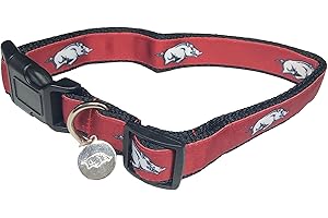 PRO SPORT BRAND College Pet Dog Collars (Medium, Arkansas)