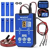 MR CARTOOL Fuel Injector Tester, 8 Pulse Modes Injector Tester Cleaning Tools, 12V/5V Output Power Fuel Injector Tester and C