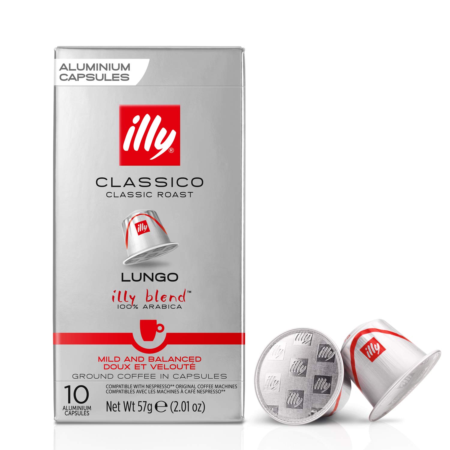 illy Espresso Aluminium Capsules (Lungo)