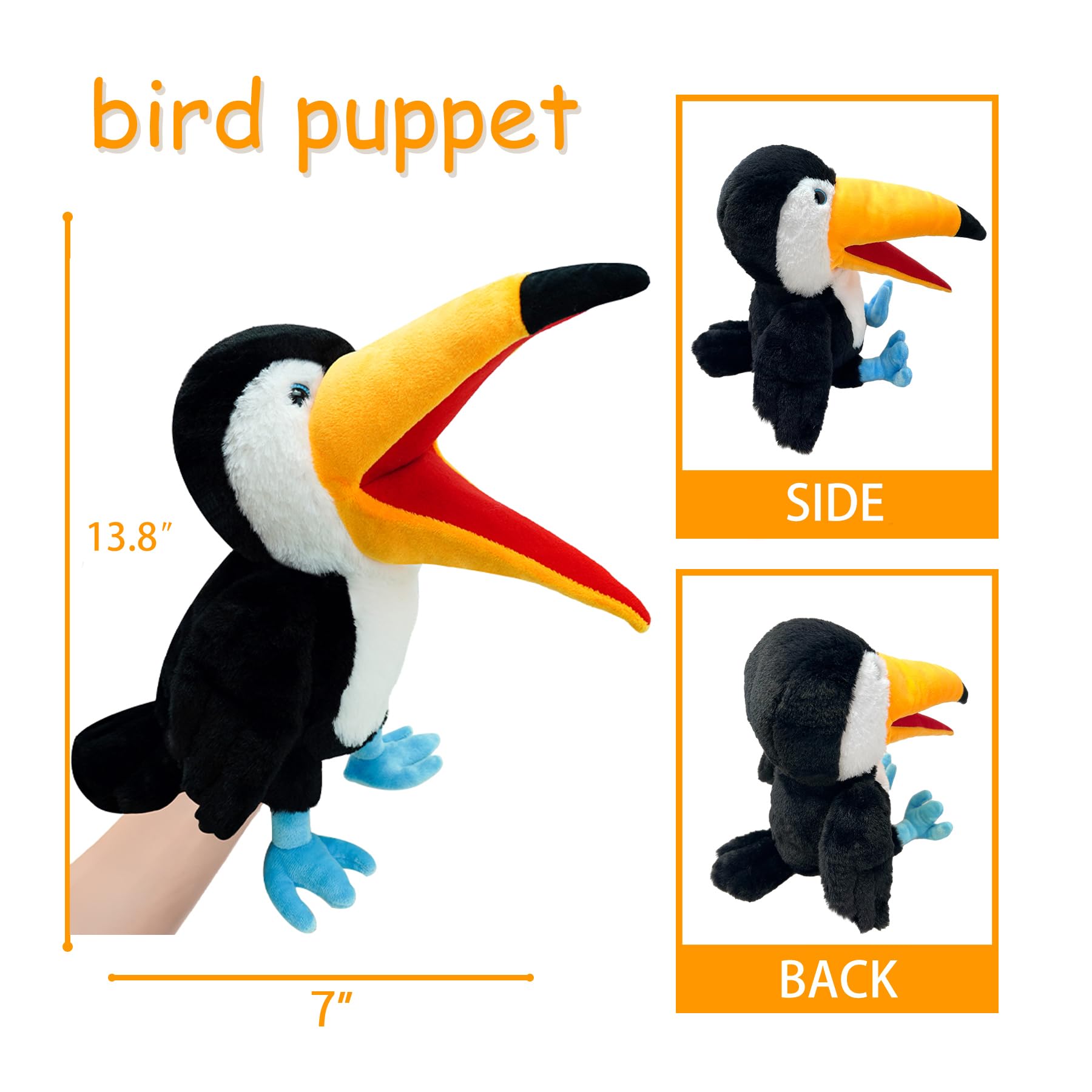Mua Puppet Toucan Hand Puppet,13.8" Animal Puppet Toucan Puppets ...