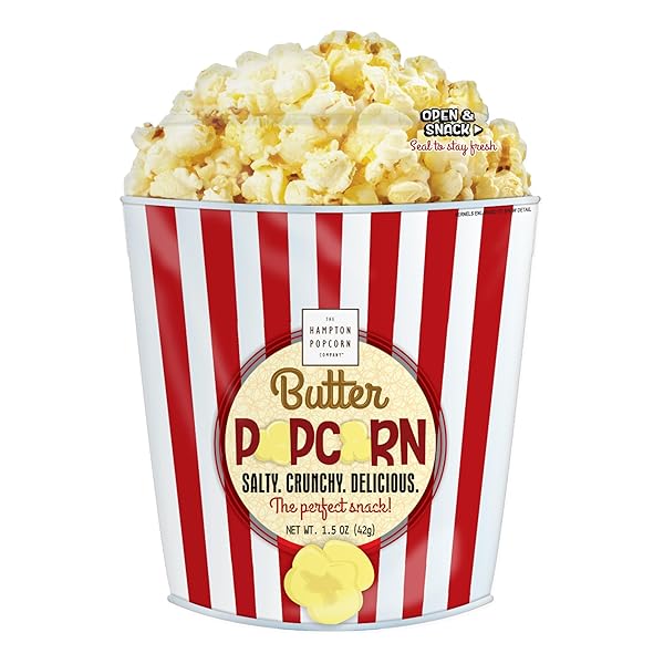 BUTTER POPCORN RESEALABLE SHAPE BAG, 1.5 OUNCE, FRESH...