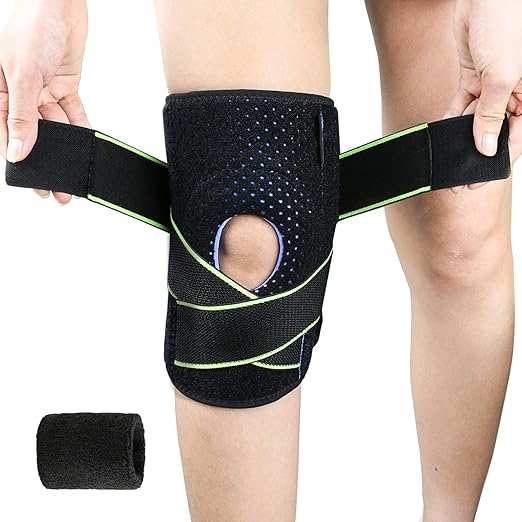 Bearbro Genouillère Rotulienne et Ligamentaire,Genouillère de Maintien Attelle de Genou avec