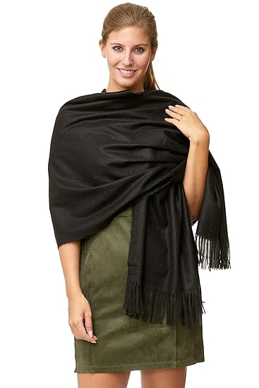 JillyMode XXL Damen Schal Winter Dick Warm und weich viele schöne Mustern