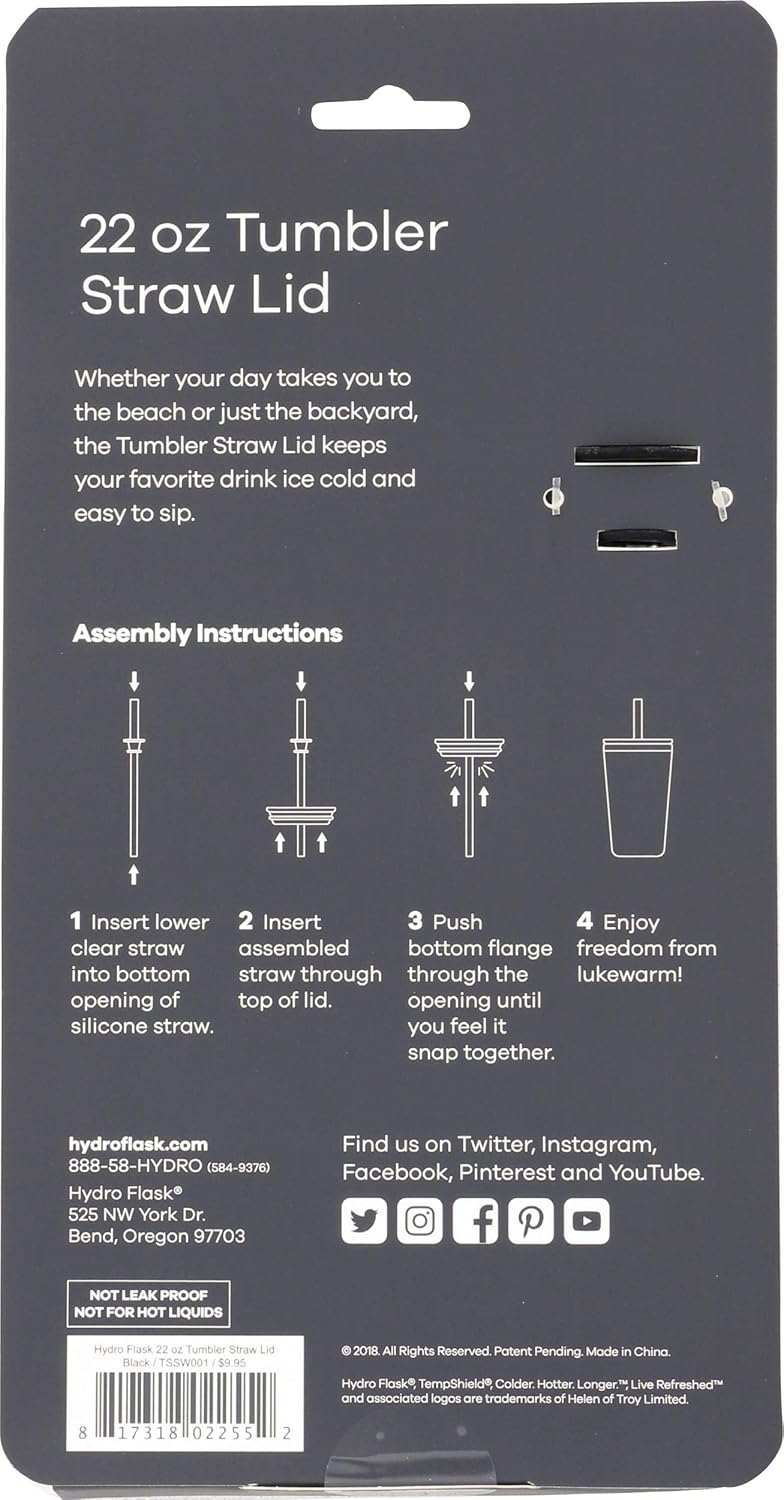 hydro flask tumbler straw lid