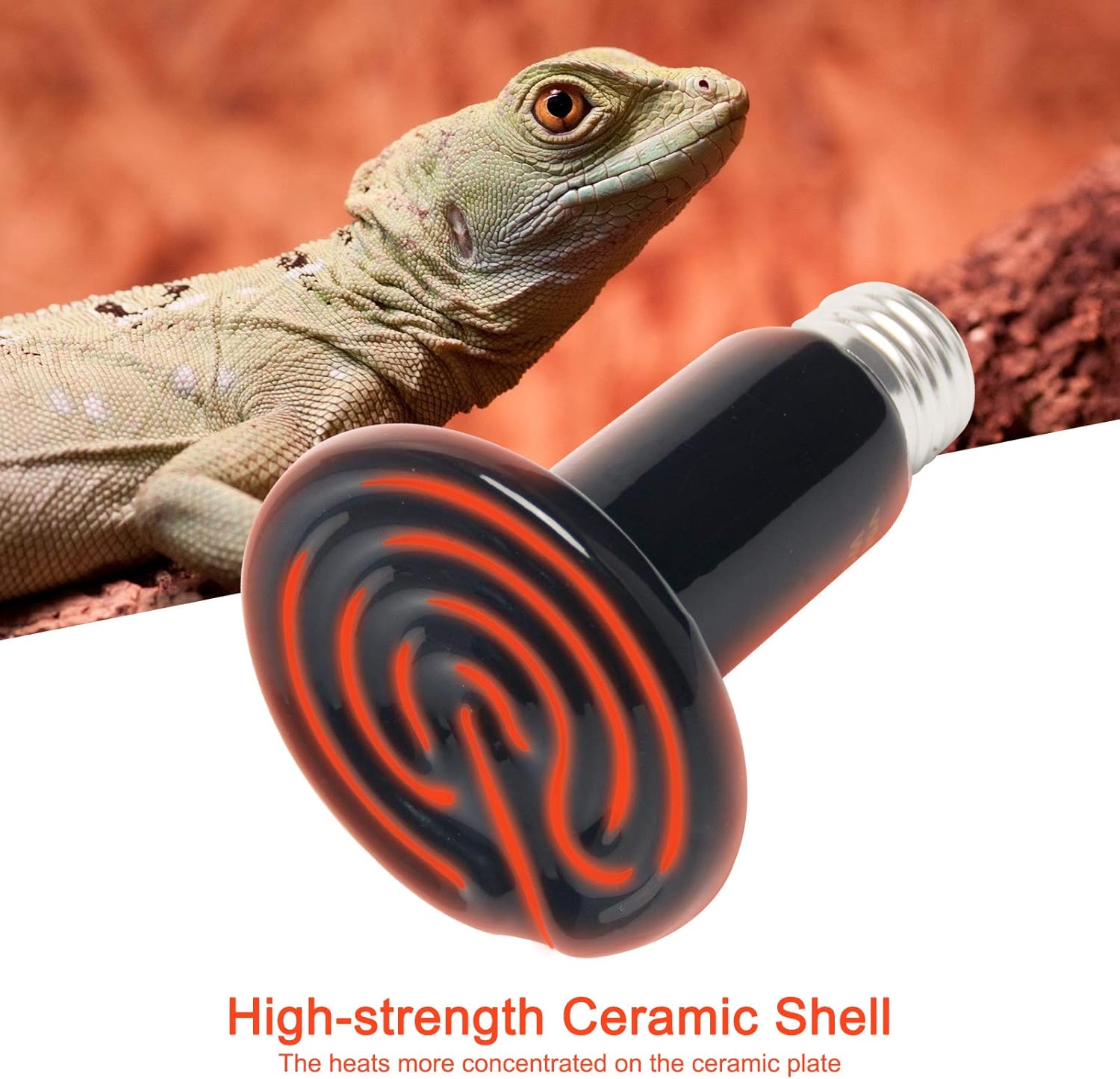 Arofaue Infrared Ceramic Heating Lamps,Heat Emitter Compact Heat Bulb