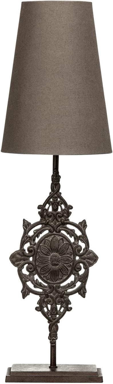 Premier PREM-2501814 Table Lamp, Crystal/Metal, Grey